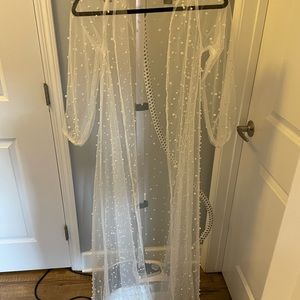 Pearl sheer robe